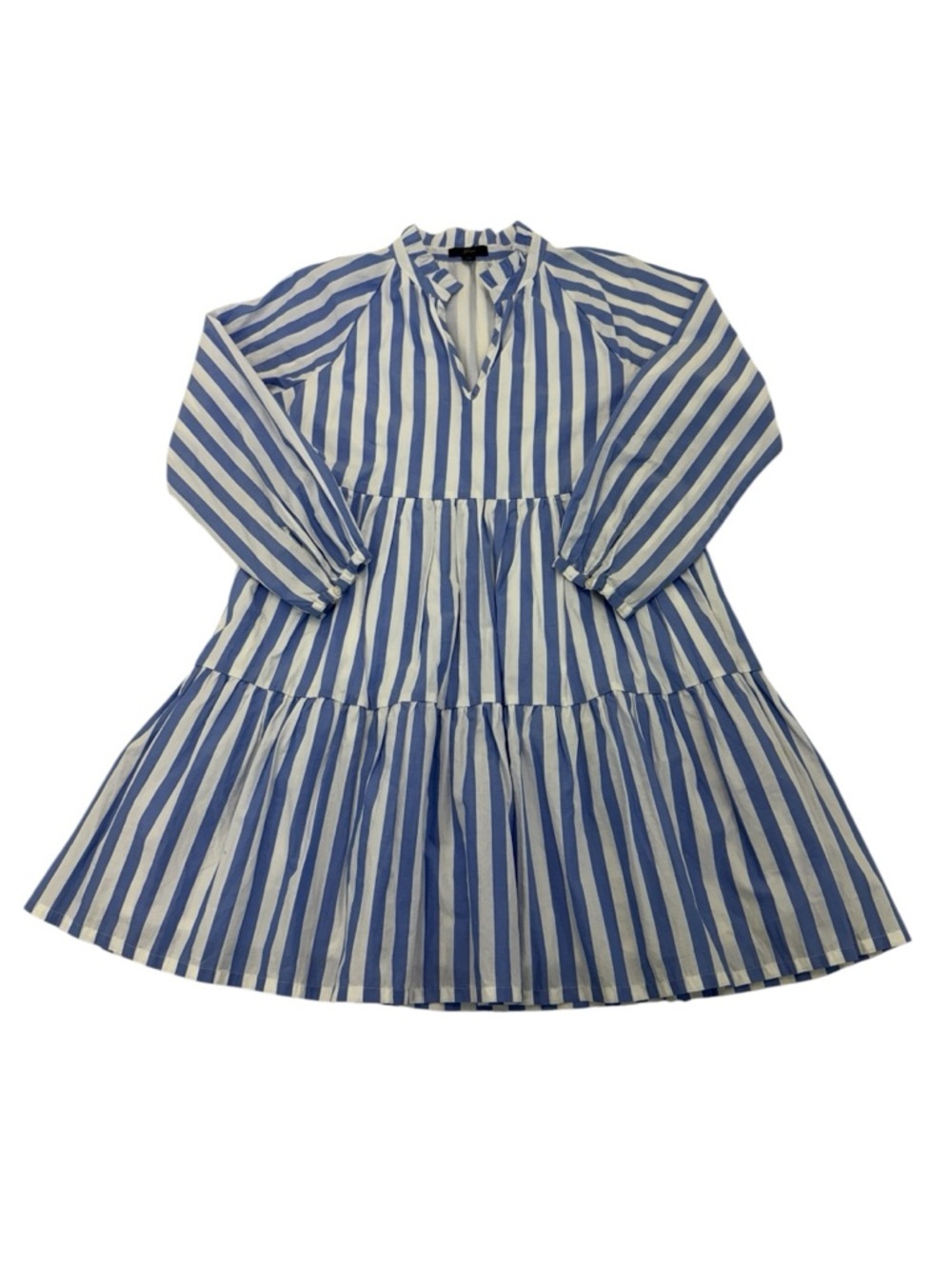 J. Crew Tiered Striped Dress XS Blue/White - Picture 12 of 16